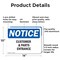 Signmission Customers And Parts Entrance OSHA Notice Sign, Aluminum, 14in W x 10in L, 2PK OS-2PACK-NS-A-1014-L-10879 - alternate 6